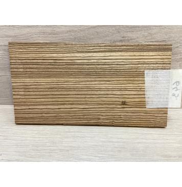 Зебрано заготовка накладки на головку грифа Радиал АА 5х103х190 мм-5