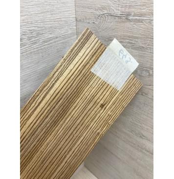 Зебрано заготовка накладки на головку грифа Радиал АА 5х103х190 мм-3