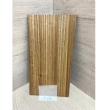 Зебрано заготовка накладки на головку грифа Радиал АА 5х103х190 мм-2