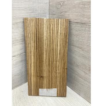 Зебрано заготовка накладки на головку грифа Радиал АА 5х103х190 мм-1