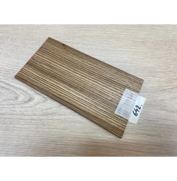 Зебрано заготовка накладки на головку грифа Радиал ААА 5х102х190 мм-0