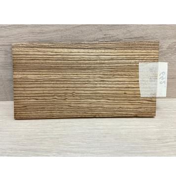 Зебрано заготовка накладки на головку грифа Радиал ААА 5х102х190 мм-5