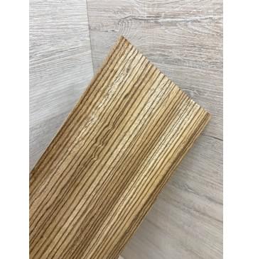 Зебрано заготовка накладки на головку грифа Радиал ААА 5х102х190 мм-3