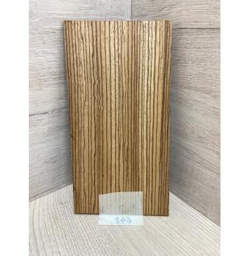 Зебрано заготовка накладки на головку грифа Радиал ААА 5х102х190 мм-1