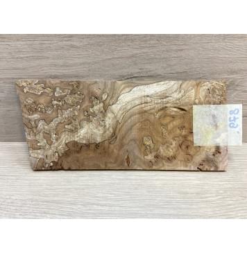 Карагач Корень заготовка накладки на головку грифа под заливку Смешанный ААА 4.5х103х220 мм-5