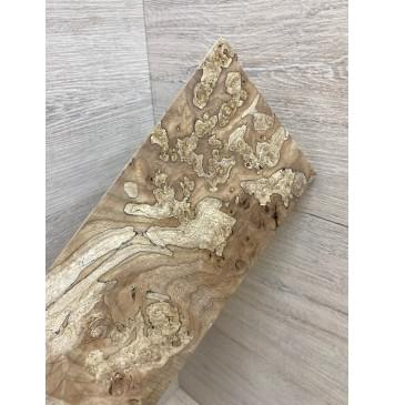 Карагач Корень заготовка накладки на головку грифа под заливку Смешанный ААА 4.5х103х220 мм-4