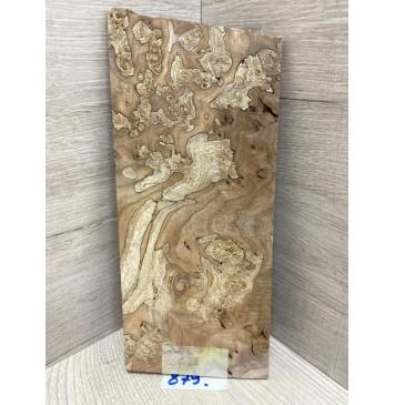 Карагач Корень заготовка накладки на головку грифа под заливку Смешанный ААА 4.5х103х220 мм-2