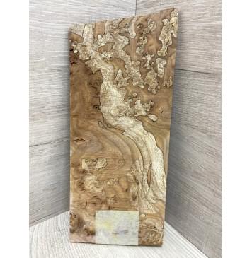 Карагач Корень заготовка накладки на головку грифа под заливку Смешанный ААА 4.5х103х220 мм-1