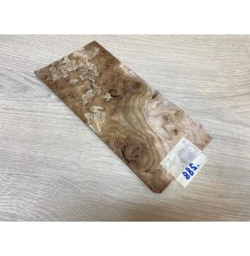 Карагач Корень заготовка накладки на головку грифа под заливку Смешанный ААА 4.5х103х220 мм-0