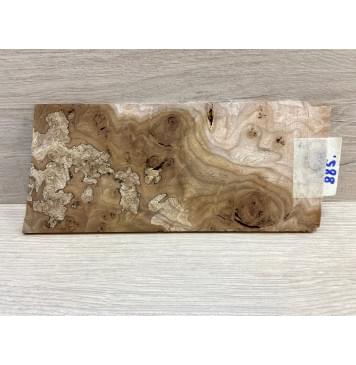 Карагач Корень заготовка накладки на головку грифа под заливку Смешанный ААА 4.5х103х220 мм-6