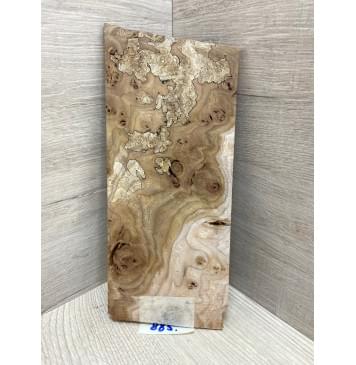 Карагач Корень заготовка накладки на головку грифа под заливку Смешанный ААА 4.5х103х220 мм-1