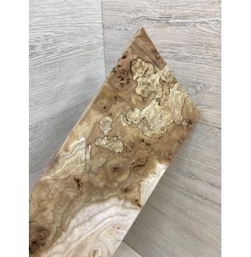 Карагач Корень заготовка накладки на головку грифа под заливку Смешанный ААА 4.5х103х220 мм-6