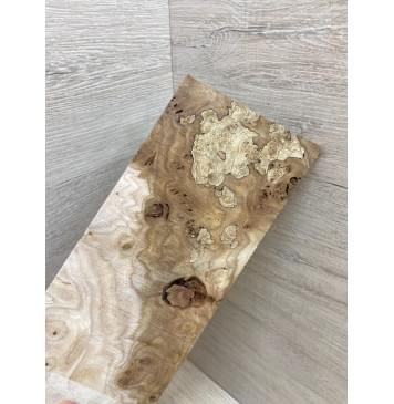 Карагач Корень заготовка накладки на головку грифа под заливку Смешанный ААА 4.5х103х220 мм-5