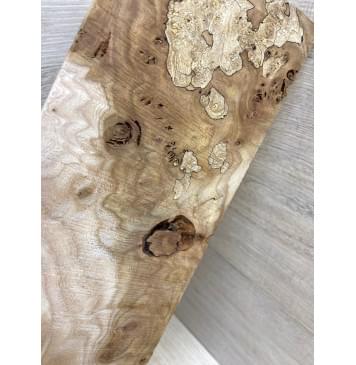 Карагач Корень заготовка накладки на головку грифа под заливку Смешанный ААА 4.5х103х220 мм-4