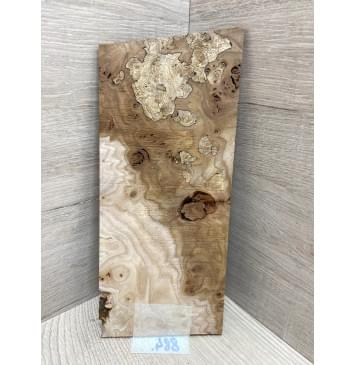 Карагач Корень заготовка накладки на головку грифа под заливку Смешанный ААА 4.5х103х220 мм-3