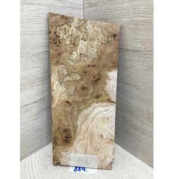 Карагач Корень заготовка накладки на головку грифа под заливку Смешанный ААА 4.5х103х220 мм-1