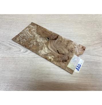 Карагач Корень заготовка накладки на головку грифа под заливку Смешанный ААА 4.5х103х220 мм-0