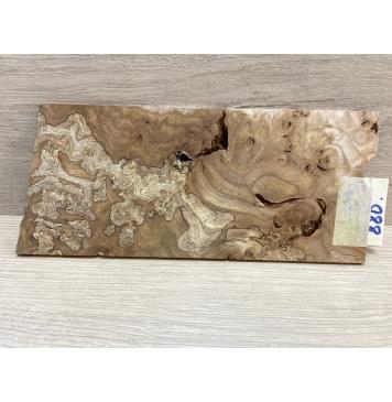 Карагач Корень заготовка накладки на головку грифа под заливку Смешанный ААА 4.5х103х220 мм-8