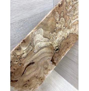 Карагач Корень заготовка накладки на головку грифа под заливку Смешанный ААА 4.5х103х220 мм-6