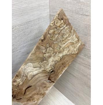 Карагач Корень заготовка накладки на головку грифа под заливку Смешанный ААА 4.5х103х220 мм-5