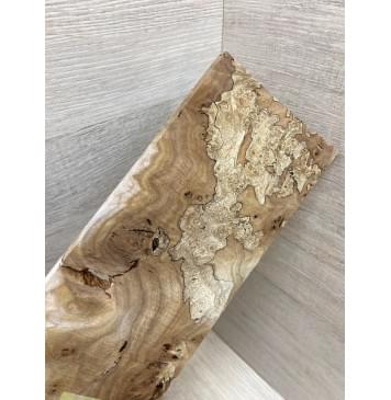 Карагач Корень заготовка накладки на головку грифа под заливку Смешанный ААА 4.5х103х220 мм-4