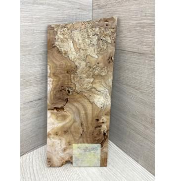 Карагач Корень заготовка накладки на головку грифа под заливку Смешанный ААА 4.5х103х220 мм-1