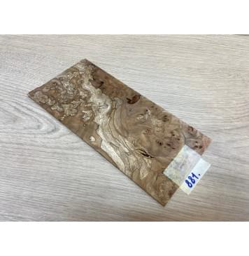 Карагач Корень заготовка накладки на головку грифа под заливку Смешанный ААА 4.5х103х220 мм-0