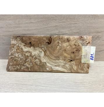 Карагач Корень заготовка накладки на головку грифа под заливку Смешанный ААА 4.5х103х220 мм-6