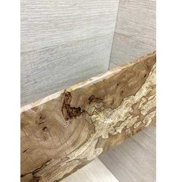 Карагач Корень заготовка накладки на головку грифа под заливку Смешанный ААА 4.5х103х220 мм-2