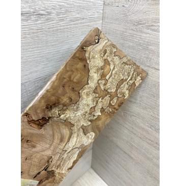 Карагач Корень заготовка накладки на головку грифа под заливку Смешанный ААА 4.5х103х220 мм-1