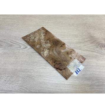 Карагач Корень заготовка накладки на головку грифа под заливку Смешанный ААА 4.5х103х220 мм-0