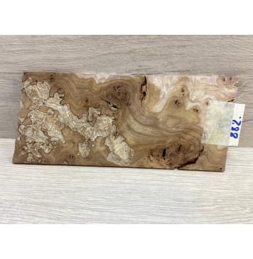 Карагач Корень заготовка накладки на головку грифа под заливку Смешанный ААА 4.5х103х220 мм-7