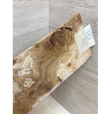 Карагач Корень заготовка накладки на головку грифа под заливку Смешанный ААА 4.5х103х220 мм-3