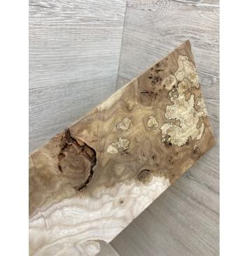 Карагач Корень заготовка накладки на головку грифа под заливку Смешанный ААА 4х103х220 мм-4