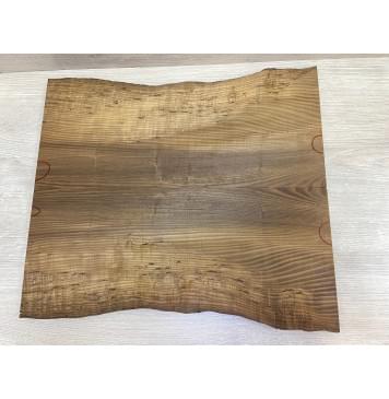 Ясень Печёный 180 гр заготовка на топ Смешанный ААА 22.5х208-225х520 мм (2 шт книжкой)-0