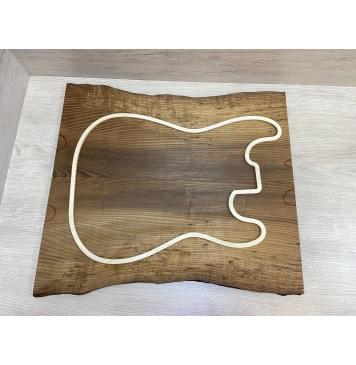 Ясень Печёный 180 гр заготовка на топ Смешанный ААА 22.5х208-225х520 мм (2 шт книжкой)-9