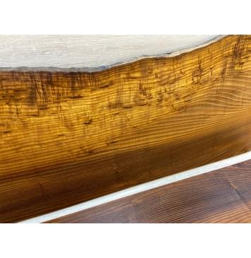 Ясень Печёный 180 гр заготовка на топ Смешанный ААА 22.5х208-225х520 мм (2 шт книжкой)-5