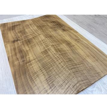 Клён Американский Волнистый Печёный 180гр заготовка на топ Смешанный АА Волна ААА 19.5х165х450-470 мм - 2 шт (книжкой) Уценка-трещина-7