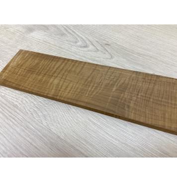 Клён Волнистый Печёный 180 гр заготовка накладки для электрогитары Радиал АА Волна ААА 8.5х87-74х540 мм-7