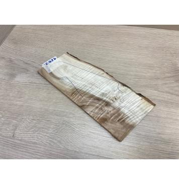 Клён Чёрный Явор, Волнистый заготовка накладки на головку грифа Смешанный АА Волна ААА 6х87-100х245 мм (Уценка-трещины)-0