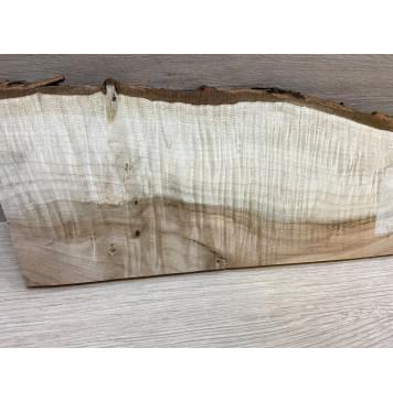 Клён Чёрный Явор, Волнистый заготовка накладки на головку грифа Смешанный АА Волна ААА 6х87-100х245 мм (Уценка-трещины)-3