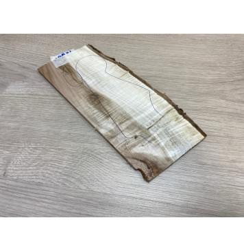 Клён Чёрный Явор, Волнистый заготовка накладки на головку грифа Смешанный АА Волна ААА 5х95-105х245 мм (Уценка-трещины) Клён Чёрный Явор, Волнистый заготовка накладки на головку грифа Смешанный АА Волна ААА 5х95-105х245 мм (Уценка-трещины)-0