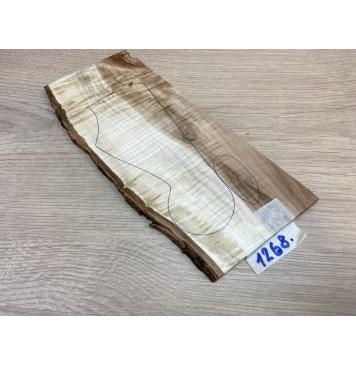 Клён Чёрный Явор, Волнистый заготовка накладки на головку грифа Смешанный АА Волна ААА 5х95-105х245 мм (Уценка-трещины) Клён Чёрный Явор, Волнистый заготовка накладки на головку грифа Смешанный АА Волна ААА 5х95-105х245 мм (Уценка-трещины)-11