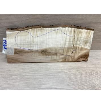 Клён Чёрный Явор, Волнистый заготовка накладки на головку грифа Смешанный АА Волна ААА 5х95-105х245 мм (Уценка-трещины) Клён Чёрный Явор, Волнистый заготовка накладки на головку грифа Смешанный АА Волна ААА 5х95-105х245 мм (Уценка-трещины)-3