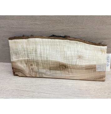 Клён Чёрный Явор, Волнистый заготовка накладки на головку грифа Смешанный АА Волна ААА 5х93-103х245 мм (Уценка-трещины)-6