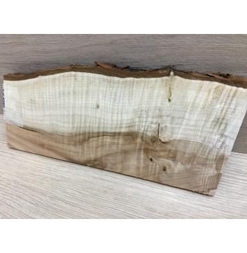 Клён Чёрный Явор, Волнистый заготовка накладки на головку грифа Смешанный АА Волна ААА 5.5х90-102х245 мм (Уценка-трещины)-1