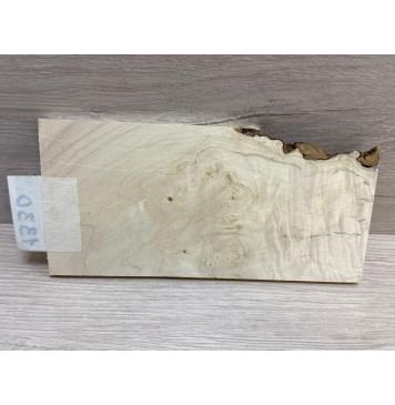 Клён Американский Каповый заготовка накладки на головку грифа Смешанный АА 9х75-97х200 мм-3