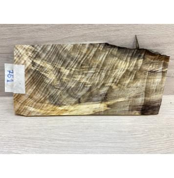 Тополь Болотный Волнистый заготовка накладки на головку грифа Смешанный ААА Волна ААА 5х95-115х230 мм-4