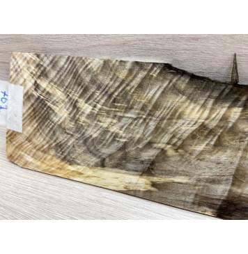 Тополь Болотный Волнистый заготовка накладки на головку грифа Смешанный ААА Волна ААА 5х95-115х230 мм-3