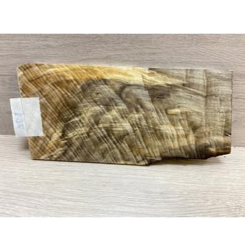 Тополь Болотный Волнистый заготовка накладки на головку грифа Смешанный ААА Волна ААА 5х95-115х230 мм-2